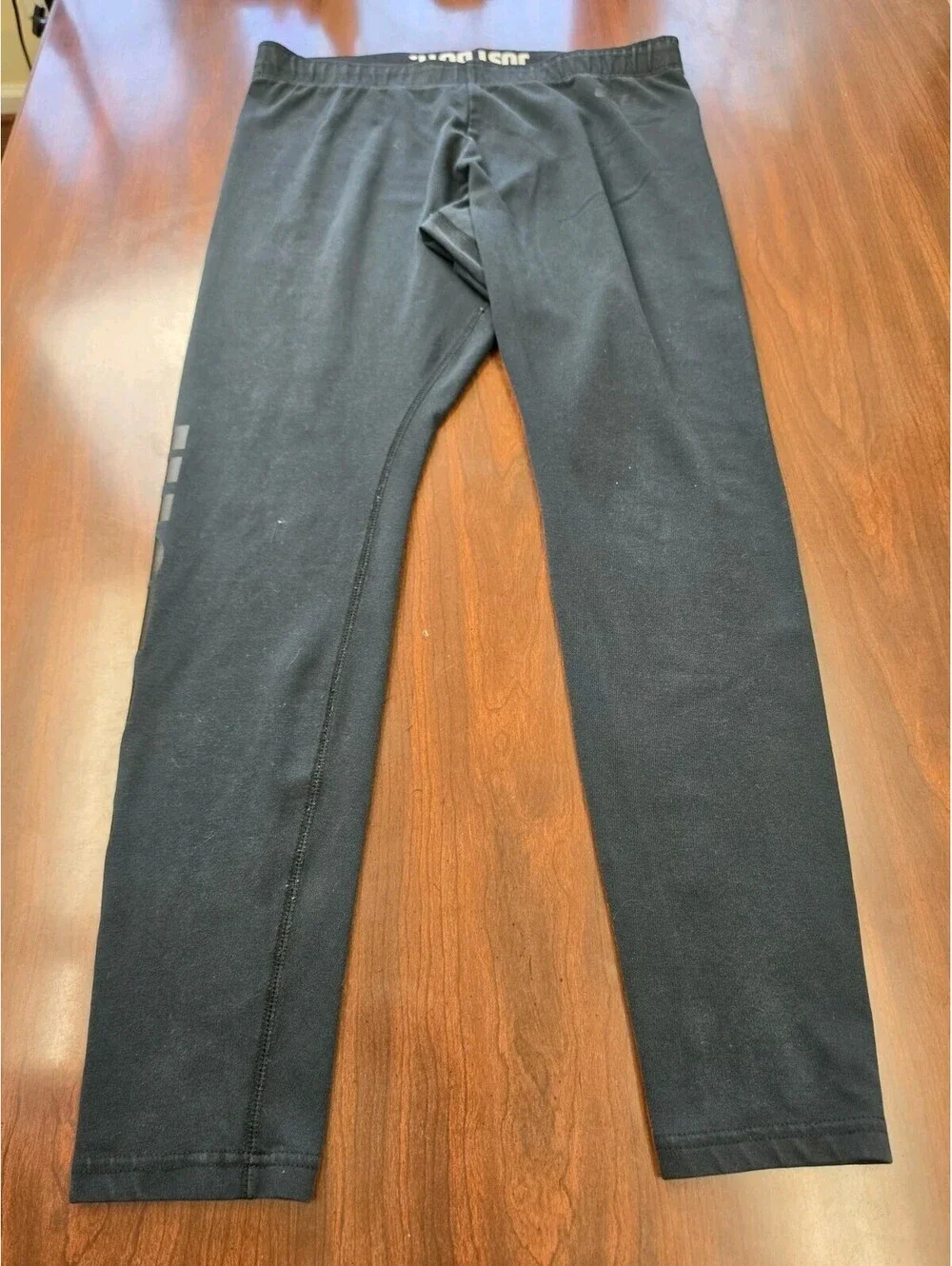 Nike Womens XL Black Just Do It Leggings Athletic Athleisure Workout Activewear